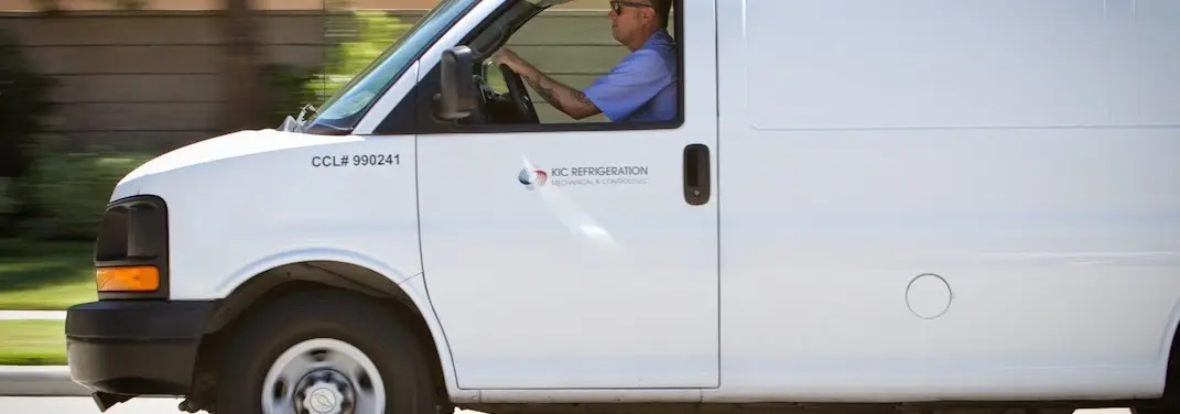 KIC Refrigeration service vehicle serving Canutillo area